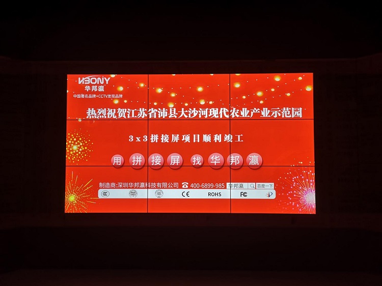 江蘇大沙河現代農業(yè)產業(yè)園拼接屏項目